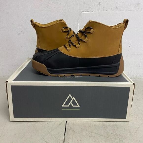 Alpine Mens Full grain leather Tan Gavin Duck Boot Size 12 AD22MCW003 - NEW - Picture 8 of 13